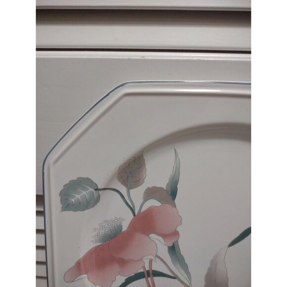 Mikasa Continental Silk Flowers F-3003 12 1/4" floral chop plate platter - Picture 2 of 6